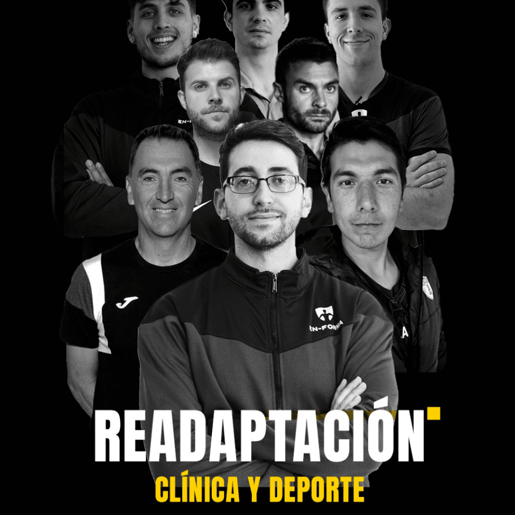 LA READAPTACIÓN EN LA CLÍNICA Y EL DEPORTE (Formación Online) dolor crónico,fisioterapia deportiva,curso online fisioterapia,formación fisioterapia online,dolor persistente,dolor complejo,curso fisioterapia Equipo de readaptación deportiva en forma